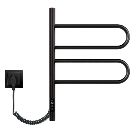 Электрический полотенцесушитель Vincea 44х60 VTD-1R1CBE черный