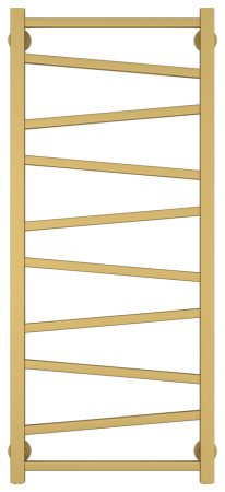 Полотенцесушитель Водяной Сунержа Сирокко (100х40) Матовое Золото 032-0253-1040