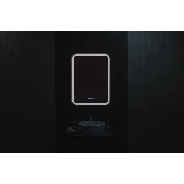 Зеркало-шкаф с подсветкой Art&Max PLATINO AM-Pla-600-800-1D-R-DS-FC-H-T-Grey