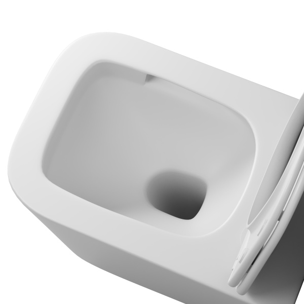 Унитаз подвесной безободковый Grossman  GR-4404MSQ с сиденьем микролифт