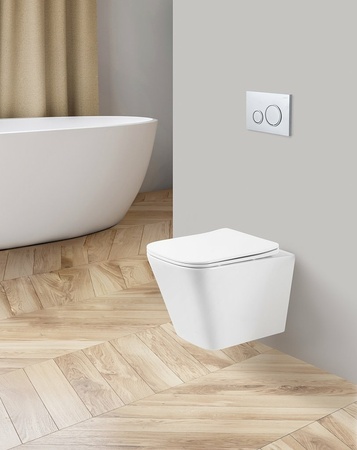 Унитаз подвесной безободковый Belbagno ARDENTE-R BB520CHR