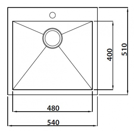 Кухонная мойка KAISER KSM сталь (KSM-5451)