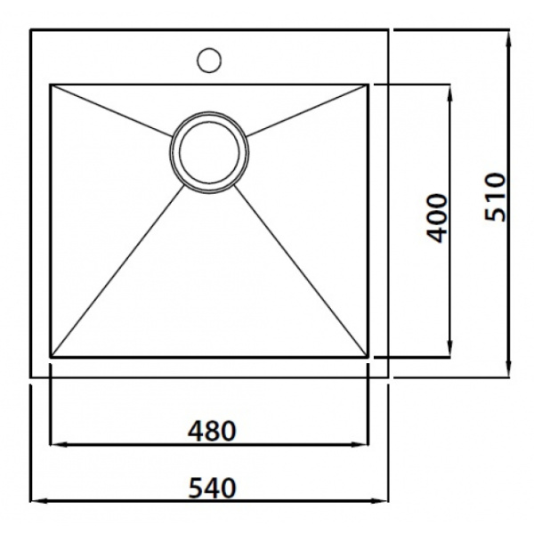 Кухонная мойка KAISER KSM сталь (KSM-5451)