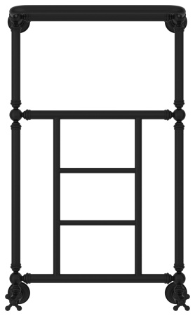 Полотенцесушитель Водяной Сунержа Ренессанс 1452 (86х50) Матовый Черный 31-0282-8650