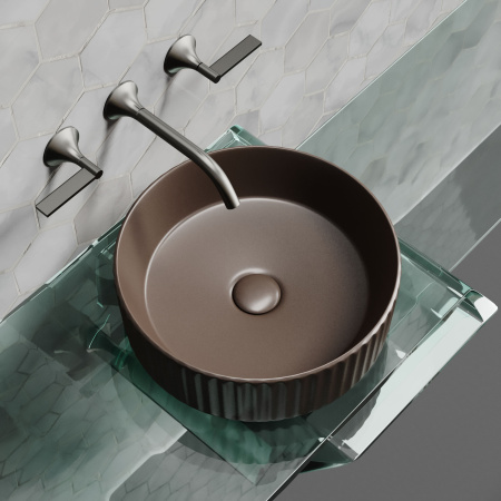 Раковина накладная (36х36) Ceramica Nova ELEMENT CN6057MDB