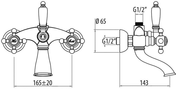 Смеситель для ванны Gattoni Vivaldi 1200612D0oro Смеситель для ванны Gattoni Vivaldi 1200612D0oro