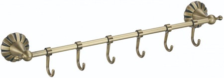 Планка с крючками 6 крючков Savol S-08976C