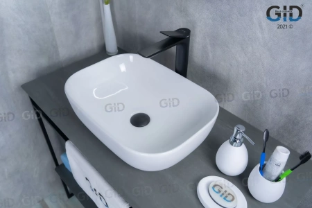 Раковина накладная (46х32,5) Gid D1333