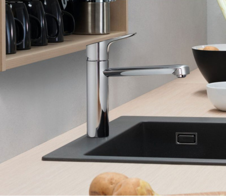 Смеситель для кухни Hansgrohe Focus M42 CoolStart, EcoSelection 71805000 хром