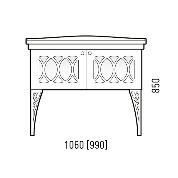 Тумба подвесная Corozo Таормина 105 SD-00000322