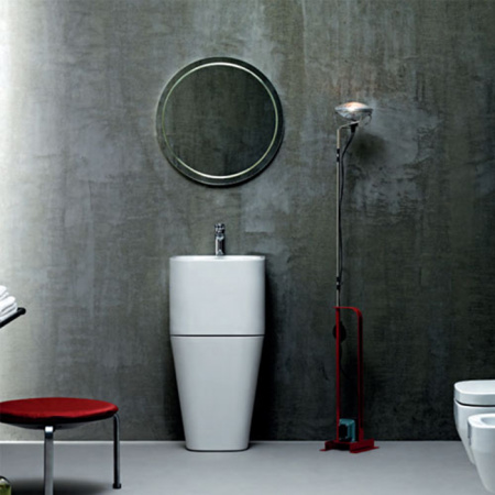 Раковина подвесная с бельевой корзиной(44х43) Azzurra Tandem TALP04443T0M/(ULI200/1 bi)*1