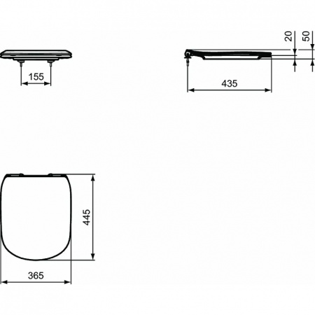 Комплект унитаз + инсталляция Ideal Standard Tesi P386801