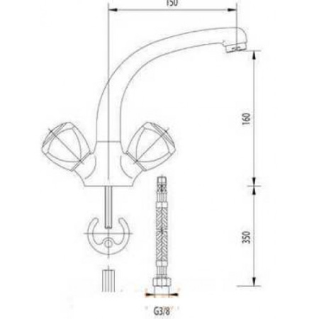 Смеситель для мойки MOFEM EVROSTAR 140-0129-02