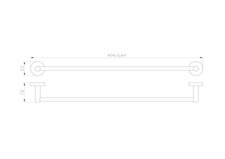 Вешалка для полотенец WONZON & WOGHAND EASY, хром WW-8112