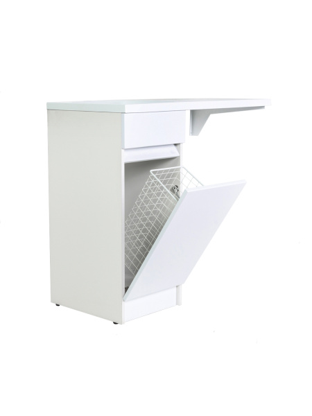 Тумба напольная с левой раковиной 100 см под стиральную машину Orange Sistema STK-40TUW+RAL белый