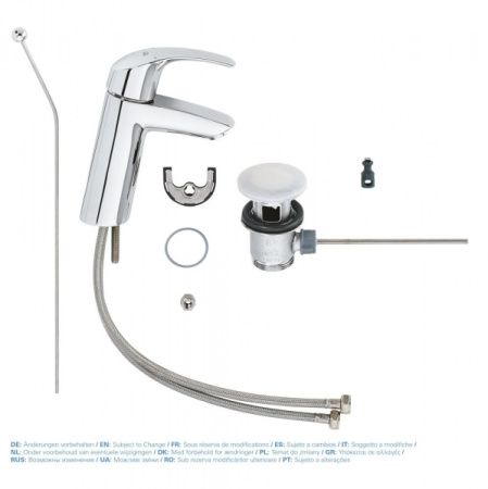 Смеситель однорычажный для раковины Grohe Eurosmart 23322 001 (23322001) хром