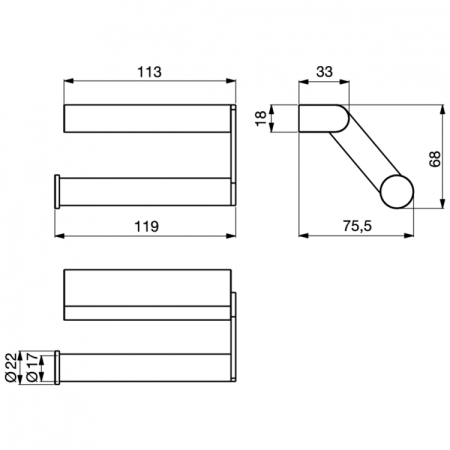 Держатель для туалетной бумаги Ideal Standard Connect N1381AA