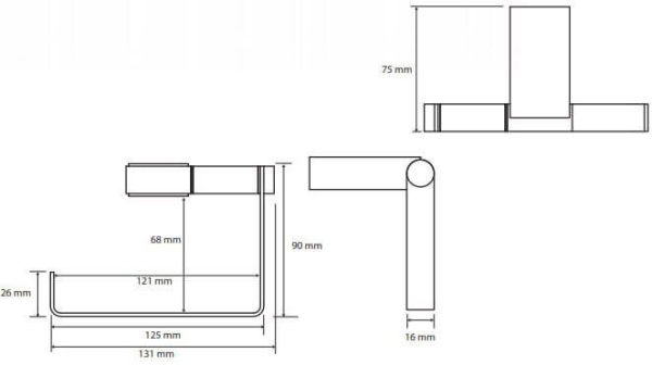 Держатель туалетной бумаги Bemeta Nero 135012020