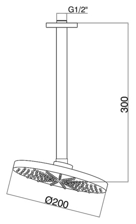 Верхний душ GPD ADS11
