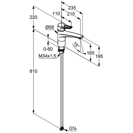 Смеситель для кухни Kludi MX 399340562