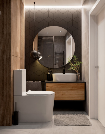 Чаша унитаза напольного безободковый  AQUAme AQM1001