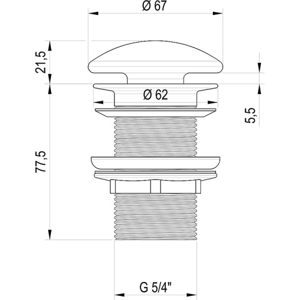 Донный клапан Ravak X01695