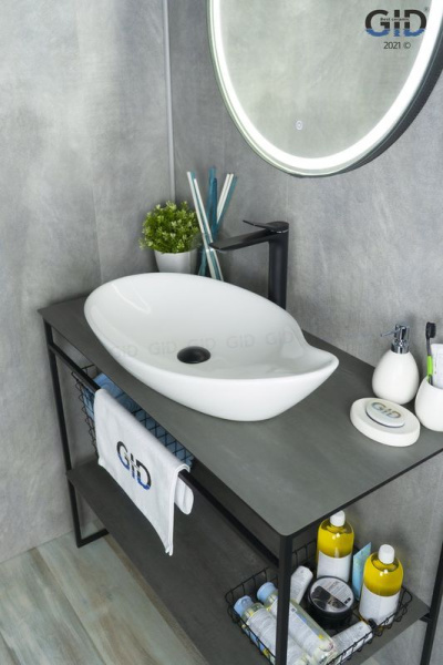 Раковина накладная (65х38) Gid N9052