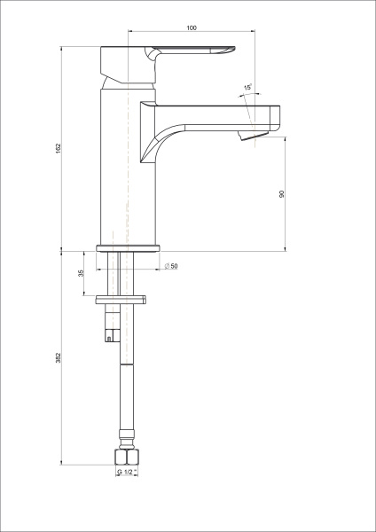 Смеситель для раковины Kerama Marazzi Sonata P4YO205ZNKM