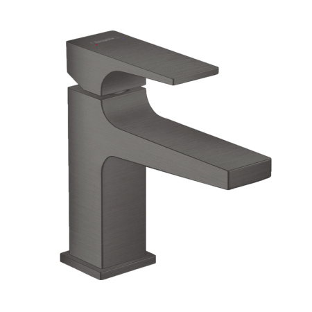 Смеситель для раковины с донным клапаном Push-Open Hansgrohe Metropol 32500340 шлифованный черный хром