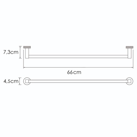 Держатель для полотенец WasserKraft Mosel K-46630