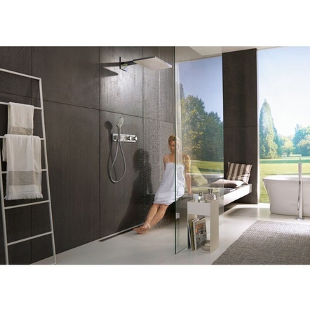 Верхний душ с кронштейном Hansgrohe Rainmaker Select 460 3jet 24007400 белый/хром