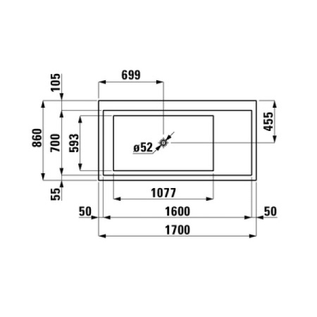 Ванна Laufen Kartell By 2.2433.6.000.616.1