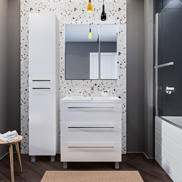 Зеркало-шкаф (75х80)  1MarkaСоната 75  У29559