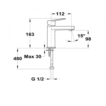 Смеситель для умывальника MOFEM ZENIT 150-1963-00