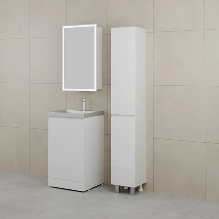 Тумба без раковины 50 см  Style Line Моно СС-00002488 белый глянец