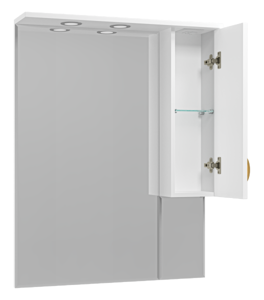 Зеркало-шкаф (78х100) Misty Амбра 80 правый П-Амб0280-0322ЯП