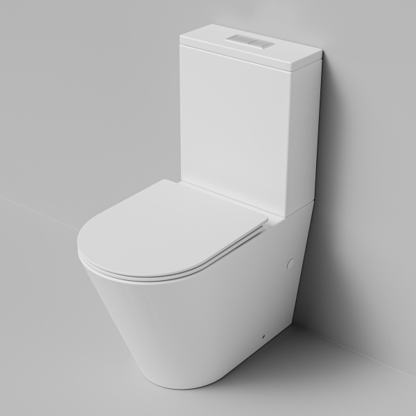 Унитаз напольный безободковый Grossman  GR-4458MSQ с сиденьем микролифт