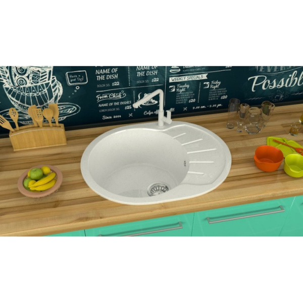 Кухонная мойка Marrbaxx  Тейлор Z10 Z010Q001  белый