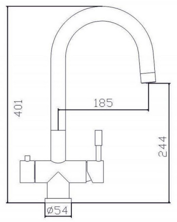 Смеситель для кухни Zorg GRANTIS INOX SZR-1339 F-A