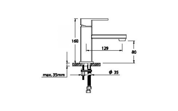 Смеситель для раковины Elghansa Mondschein 1620233 Смеситель для раковины Elghansa Mondschein 1620233