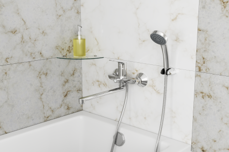 Смеситель для ванны с длинным поворотным изливом RUSH Yell YE5735-51