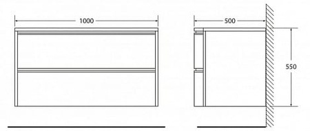 Тумба под раковину BelBagno Prospero BB800DVC/BL