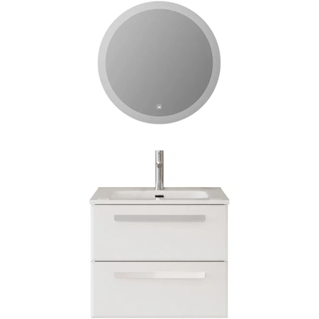Тумба под раковину Cezares ECO-CER-N-600-2C-SO-BL Bianco Lucido без ручек