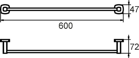 Полотенцедержатель Milardo Volga VOLSM10M49