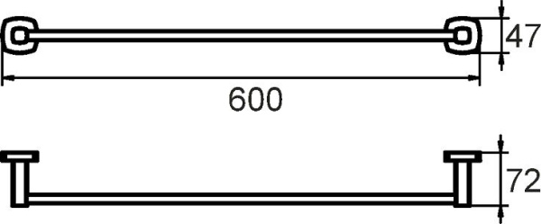 Полотенцедержатель Milardo Volga VOLSM10M49 Полотенцедержатель Milardo Volga VOLSM10M49