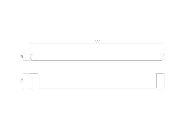 Вешалка для полотенец WONZON & WOGHAND CARBON, черный WW-7712