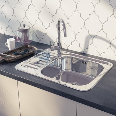 Мойка IDDIS Basic нержавеющая сталь полированная чаша справа 650*500 (BAS65PRi77)