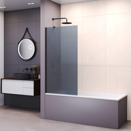 Шторка на ванну 80 см RGW Screens SC-151B 351115108-34 тонированное