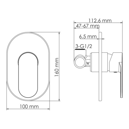 Гигиенический набор WasserKRAFT Mindel A8551.148.243.157