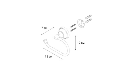 Бумагодержатель FixsenBogema gold, FX-78510AG